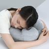 U-shaped Pillow Inflatable Neck Protection Pillow Outdoor Travel Airplane Pillow Office Nap Pillows Elastic Neck Support