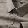 Camicia da Uomo Autunno Inverno Manica Lunga Collo Rialzato Abbigliamento Giovanile Semplice Stile Cinese