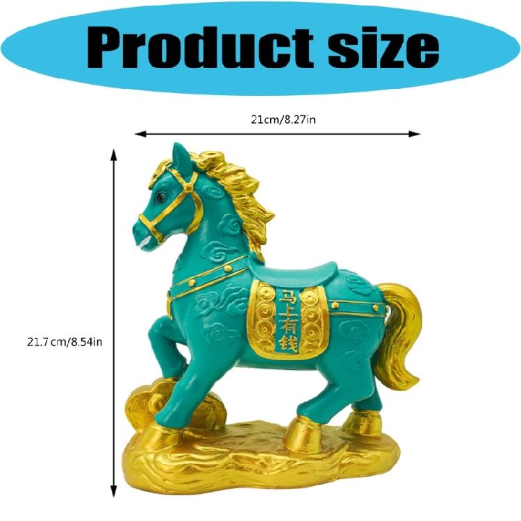 Attractive Resin Piggy Banks With Money Saving Function And Auspiciously Meaning 21cm Size Lucky Horse Money Box Holders