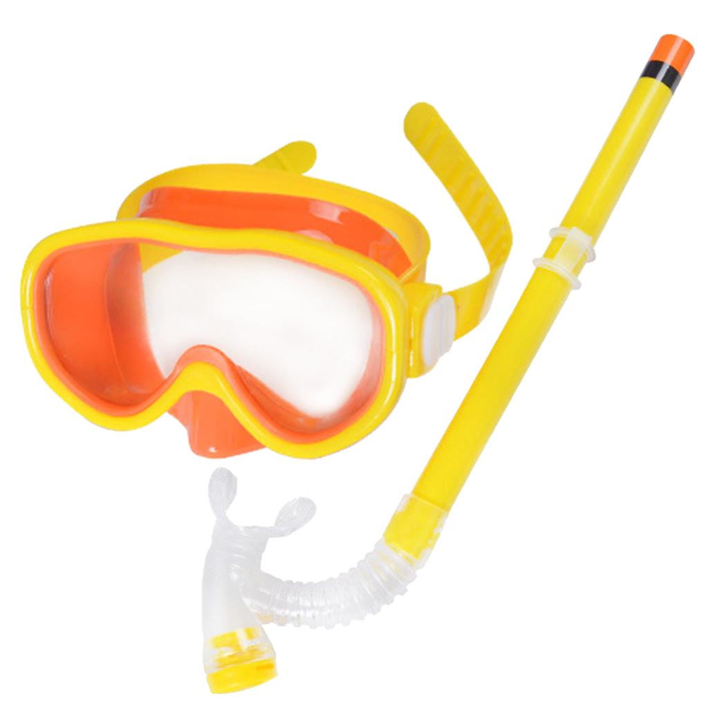 Children Kid Snorkel Set Junior Snorkeling Gear Scubas Diving Snorkel Equipment Anti-Fog Snorkel Masks Impact Resistant
