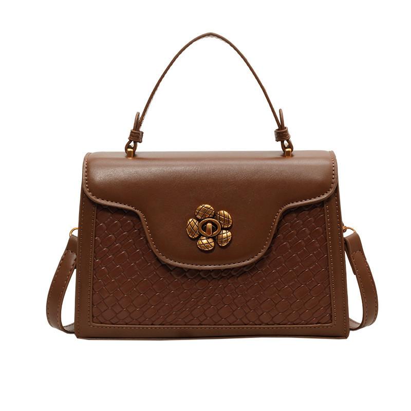 2023 New Fashionable Small Square Bag Women s Shoulder Bag With Weave Pattern Casual Crossbody Bag