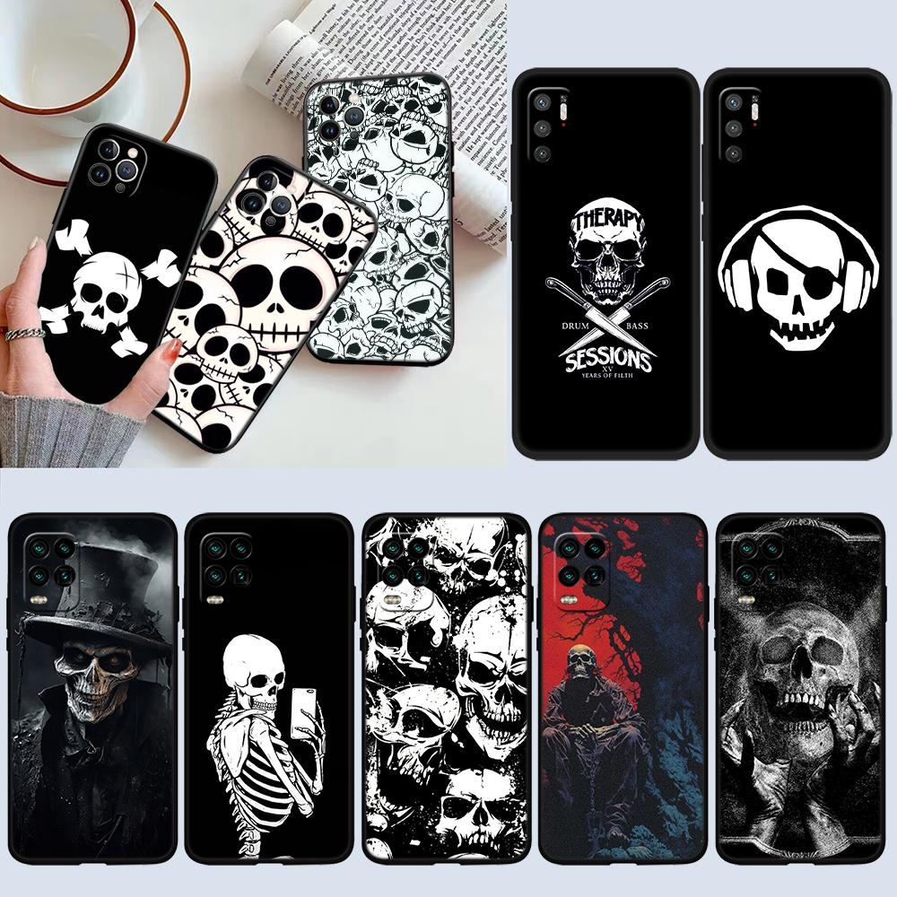 NH31 Horror Skeleton Skull New High-End Shell Phone Case for Redmi Note 13 14 Pro+ Plus A3 A3X 13X 13C 13R 14S 14C 14R