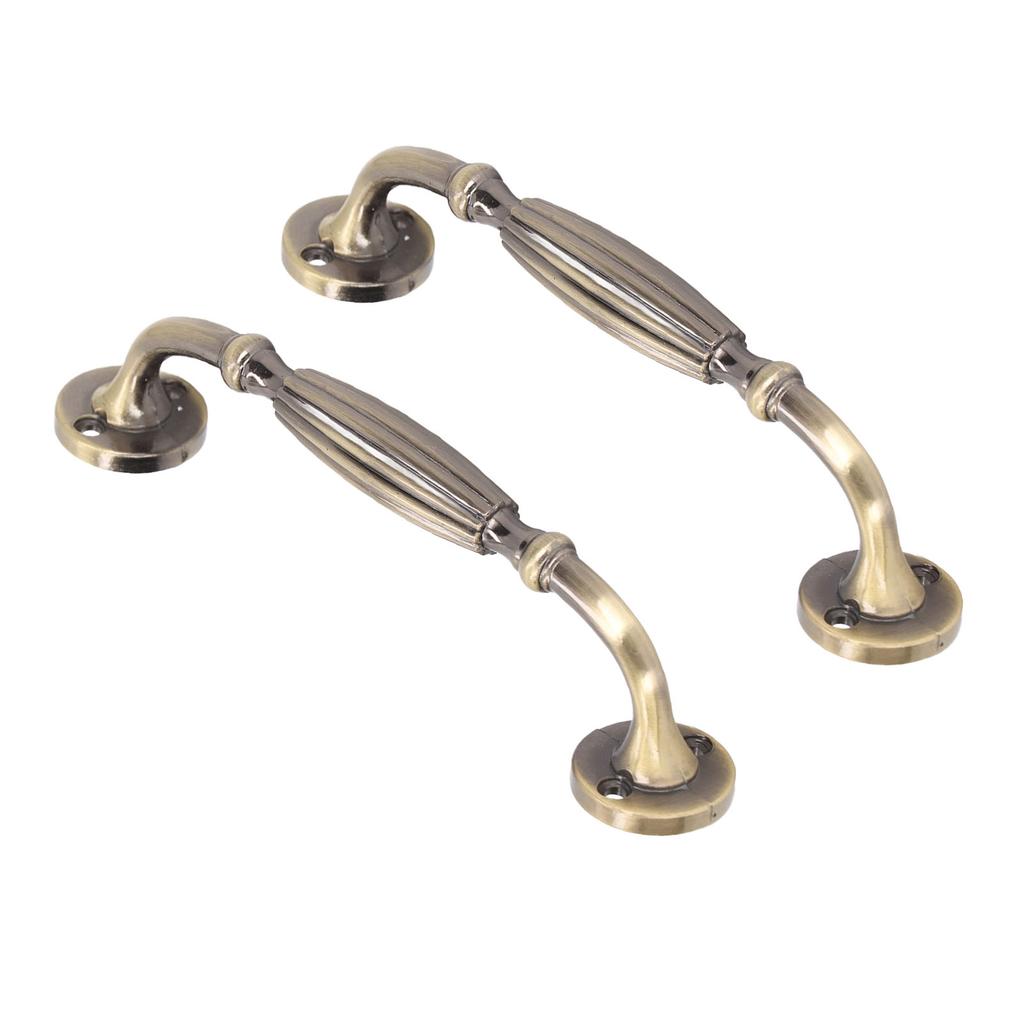 2 Sets Antique Bronze Door Handles Professional Exquisite Vintage Door Handles for Entrance Door