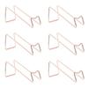 6Pieces Simple Iron Stand Single Storage Solution Iron Material Wine Display Shelves Bottle Holder Wine Bottle Rack