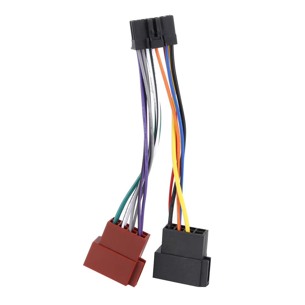 Radio Wire Harness Car Stereo Harness 16 Pin Port Mini ISO 8 Pin Plug Wiring Cable Fit Pioneer 2003