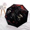 1pc Skulls TowerOpen/Close Umbrella-Windproof, Compact Travel Umbrella, Sturdy 8-Rib Shaft1153