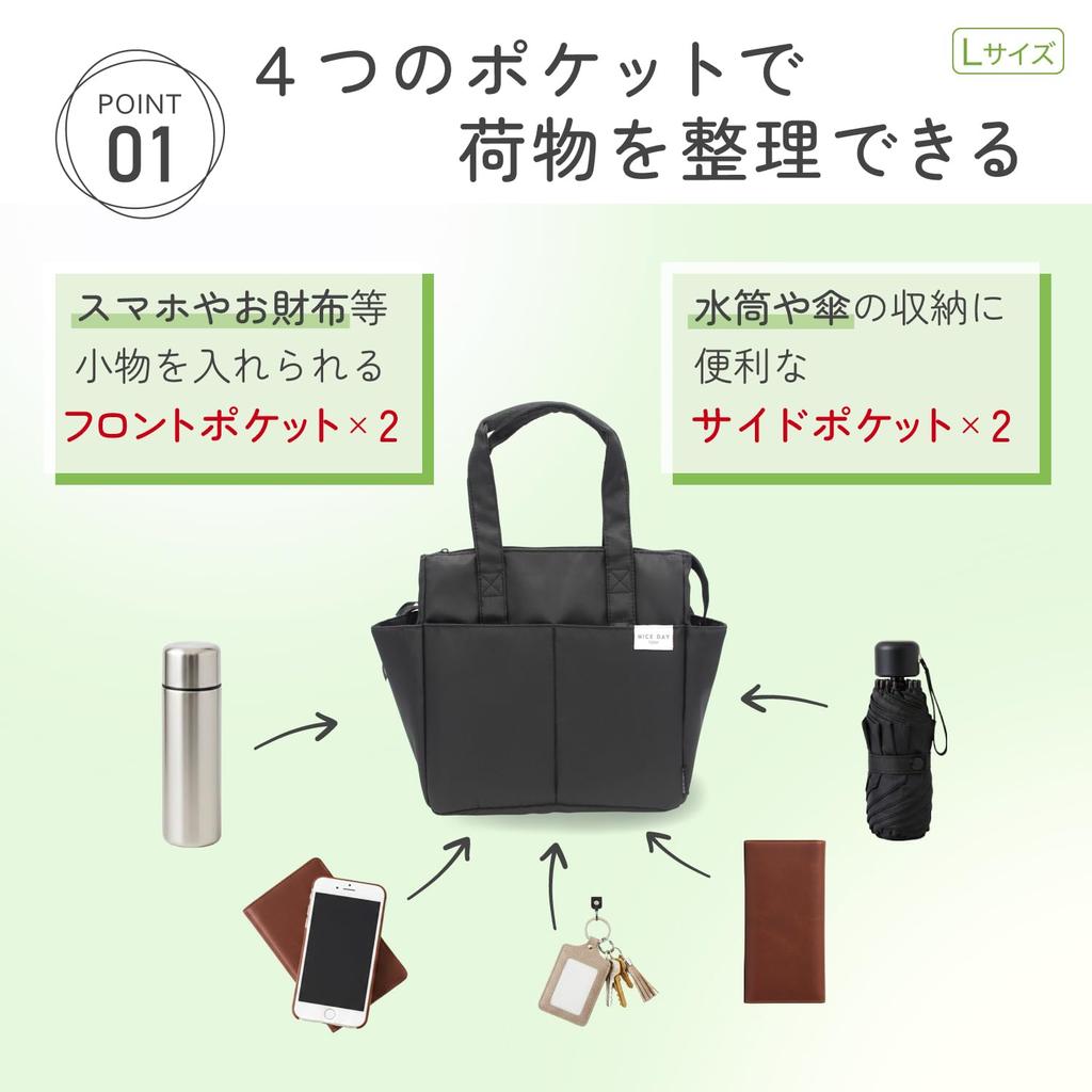 Iwasaki Industriekühlertasche Lastrowear 4 Große A4 BK Tasche, Taschen, Fassungsvermögen, 10L, Schwarz, Kompatibel, LF-599