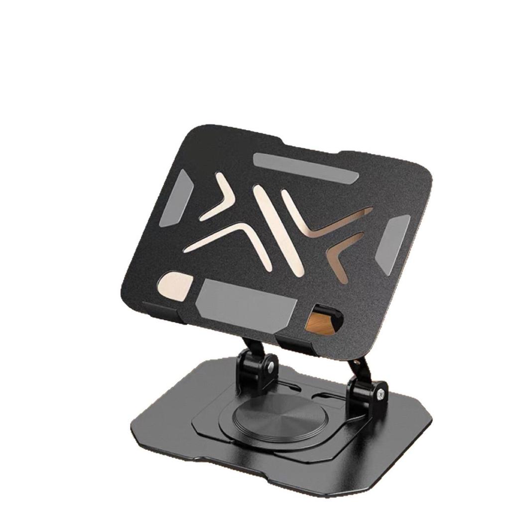 360° Rotating Carbon Steel Desktop Tablet Stand - Multi-functional and Foldable