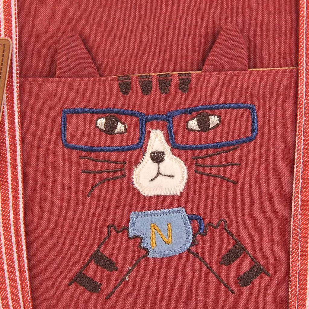 [Kusuguru Japan] Geteilte Katzentasche, Mittel, RD