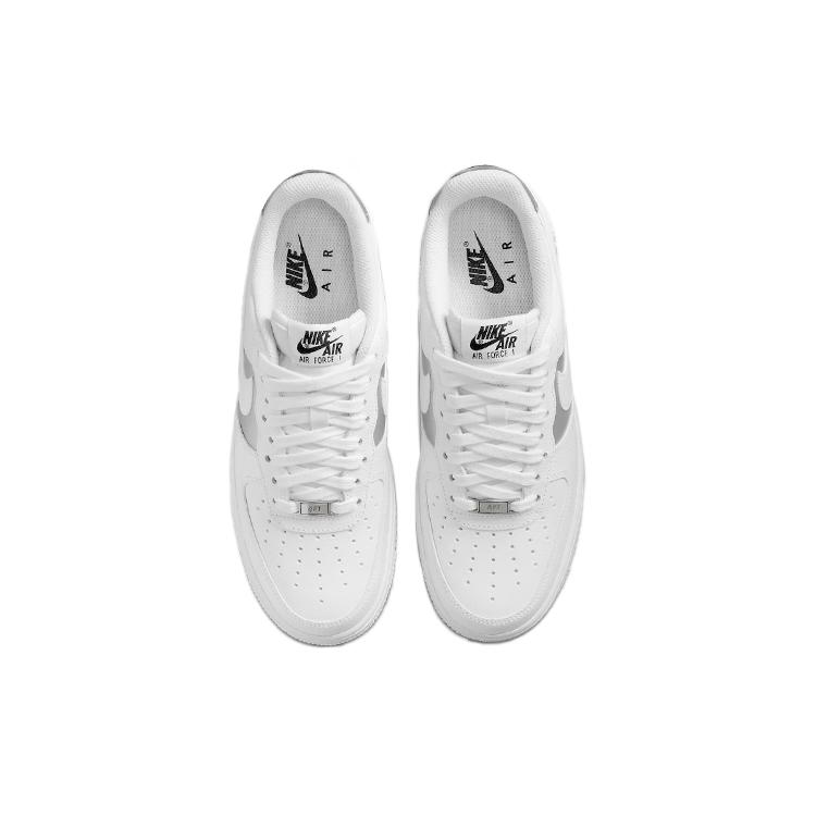New Nike Air Force 1 Low '07 White Metallic Silver 2022 Women's DD8959-104