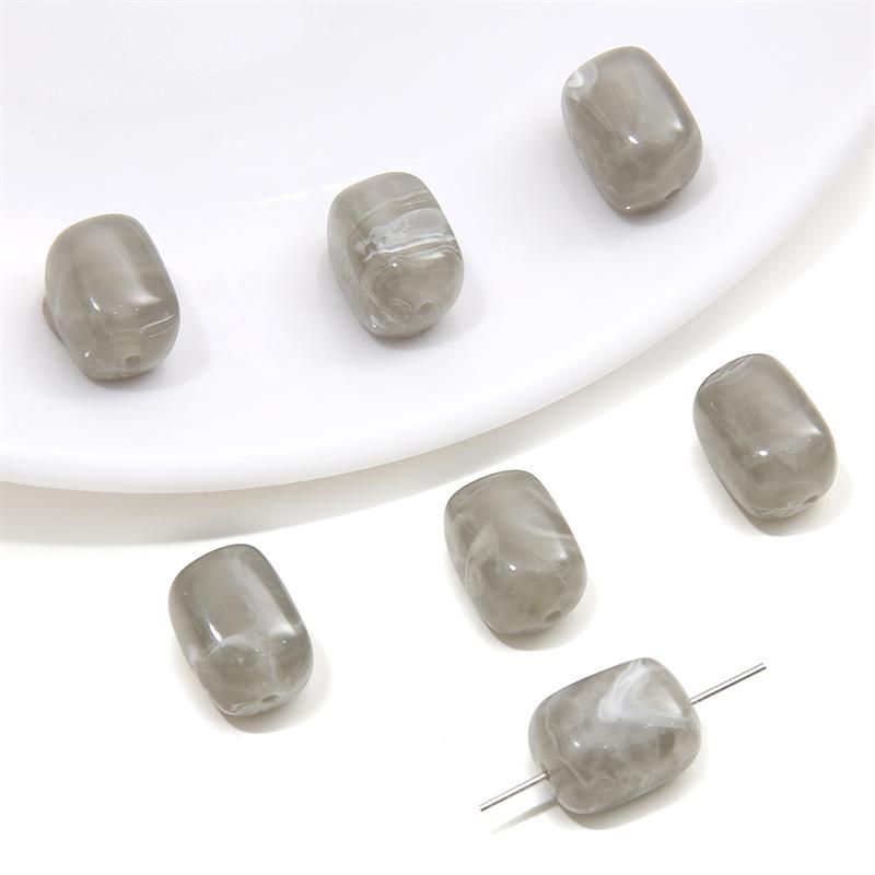 

500 шт. смола имитация камня янтарь гало окрашенные прямоугольные бусины подвески шармы для фурнитуры для ювелирных изделий DIY ожерелье браслет аксессуары 9x13mm 500pcs