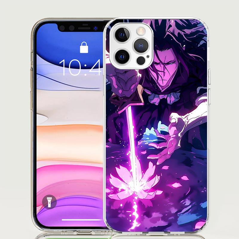 Bleach Kuchiki Byakuya Phone Case For Iphone 11 12 13 Mini 14 15 Plus 17 Air 16 Pro Max 16E 7 8 SE Art Customized Coque Capa Cas