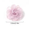 5/10Pcs 5.5cm Vintage Fabric Camellia Rose Chiffon Artificial Flowers for Women Wedding Party  Dress Decoration Craft Jewelry