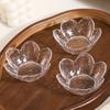 8pcs Hammer Pattern Seasoning Dish Transparent Fruit Salad Bowl Sauce Bowl  Ice Cream