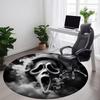 1PC Scream Office Round Rug, Non-slip, Soft and Durable Office Rug for Interior Decoration, Perfect for Office, Beautiful Decoration