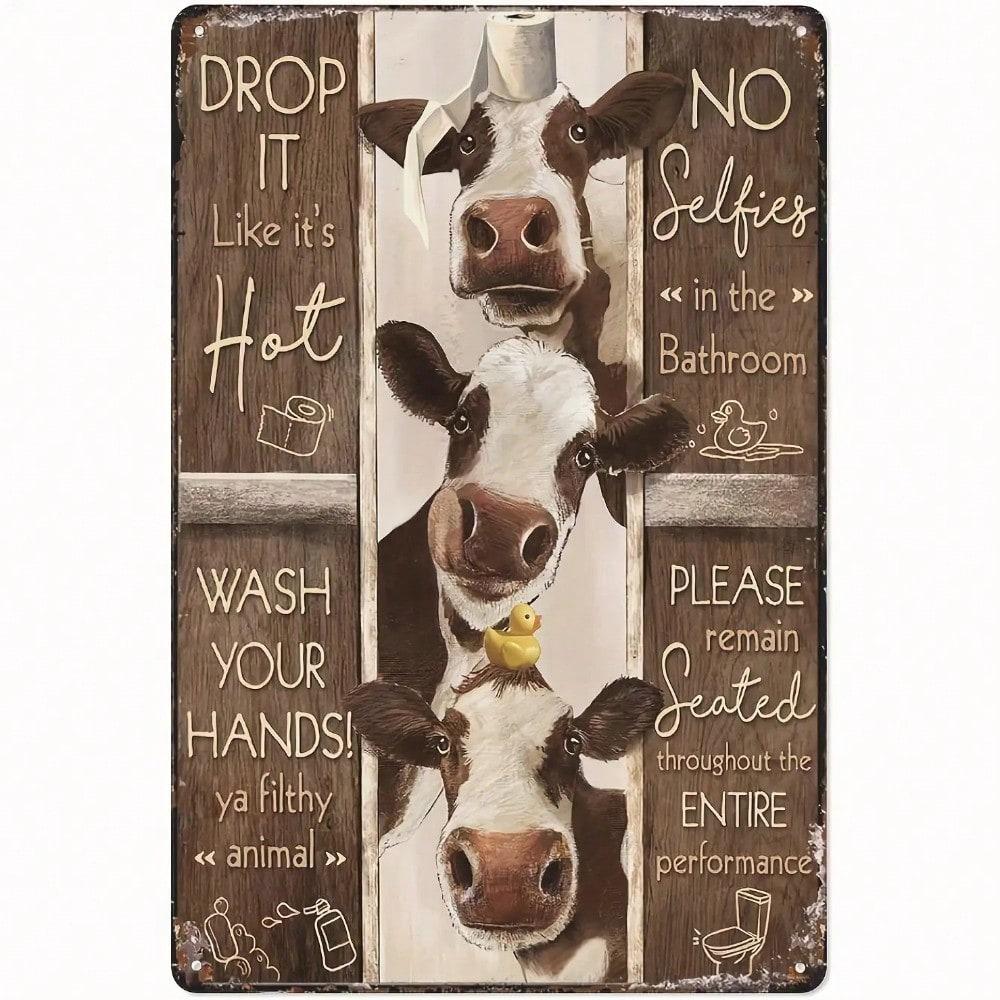 Vintage Metal Sign Retro Wall Art Home Decor 20x30cm