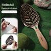 Anti-Static Hair Growth Volumizing Comb - Imitation Wood, Massage Bristles, for Long Hair Care