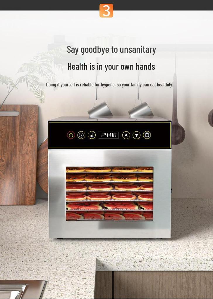 2025 Model Dual-Use 8-Layer Fruit & Vegetable Food Dehydrator for Home & Commercial Use