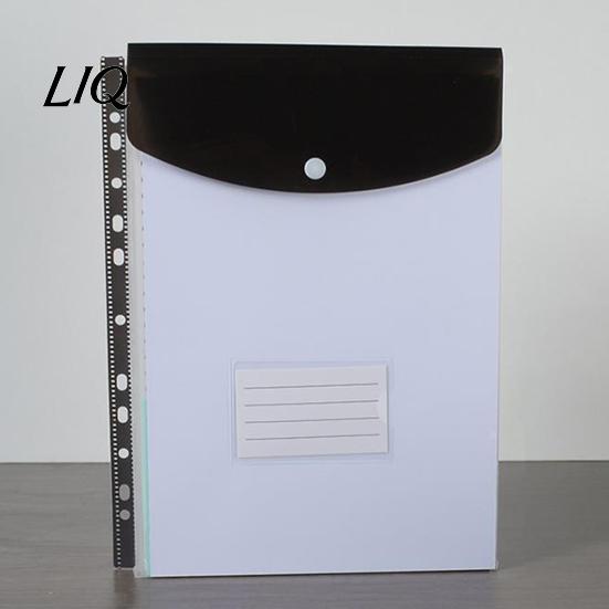 Department File Folder 3Pcs 11 Hole A4 with Snap Button, Colorful Document Organizer, Protector Pouch Horizontal & Vertical Transparent Label