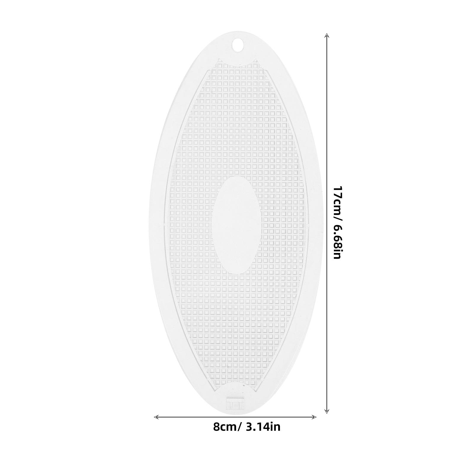 

2Pcs Hood Lighting Lamp Covers Oval Chinese Style Plastic Range Hood Light Shield for Kitchen Accessories Enhanced Comfort прозорий