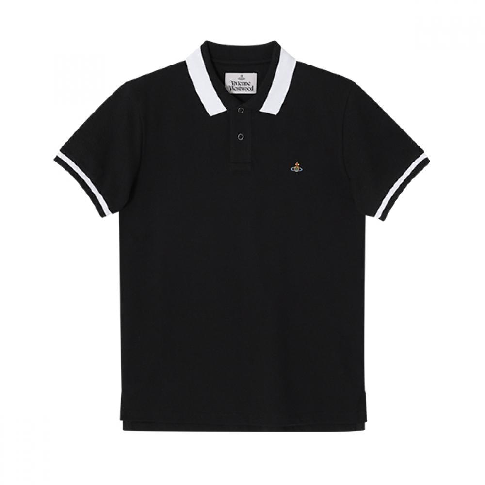 Vivienne WeSTwood Orb Logo ClaSSic Polo Men S ShorT Sleeve T ShirT 2h01000i J0009 N401