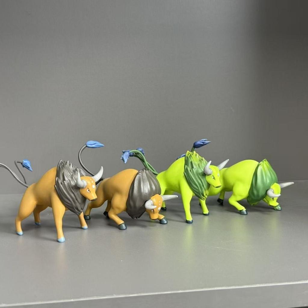 6-7cm Anime Pokemen Figure Tauros Action Figures Pvc Statue Collection Model Toys Gifts