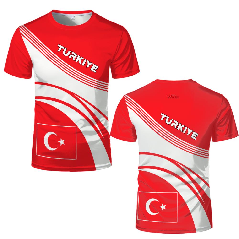 

Turkish Graffiti-style Printed T-shirt Men s Turkish Flag Graphic O-Neck Tee Unisex Breathable Sports Casual Short-sleeved Top 6XL