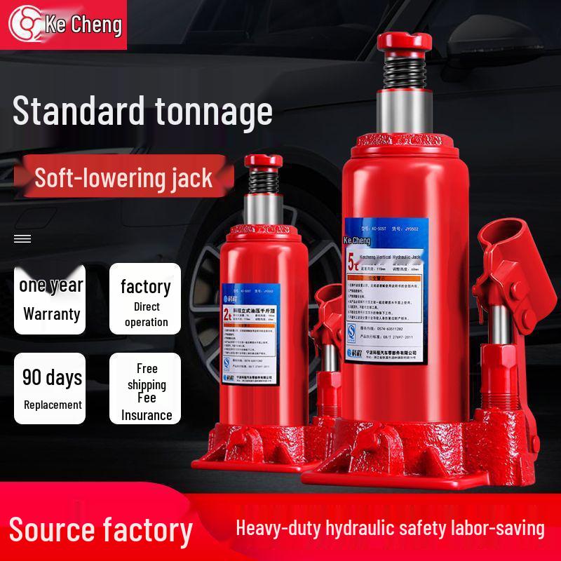 2-Ton Vertical Hydraulic Bottle Jack for Small Cars, Off-road SUVs, and Vans
