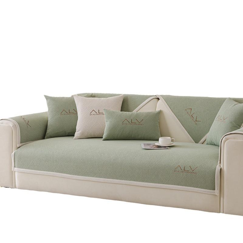 Simple Chenier Sofa Cushion  New Four-Season Universal Non-Slip Seat Cushion Sofa Cover Cloth Straight Row Sofa Cover