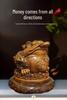 Golden Seven-Star Toad Figurine: Wealth Attraction Decor for Office or Housewarming Gift