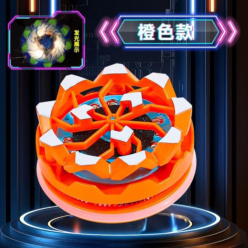 

Metal Colorful Fingertip Gyroscope Black Technology Zinc Alloy Finger Rotation Decompression Artifact Student Children S Toy OPP bag