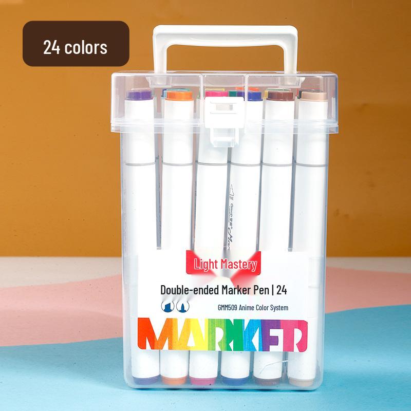Master Dual-Tip Refillable Markers for Kids - Oil-Based Colored Pens for Art and Drawing