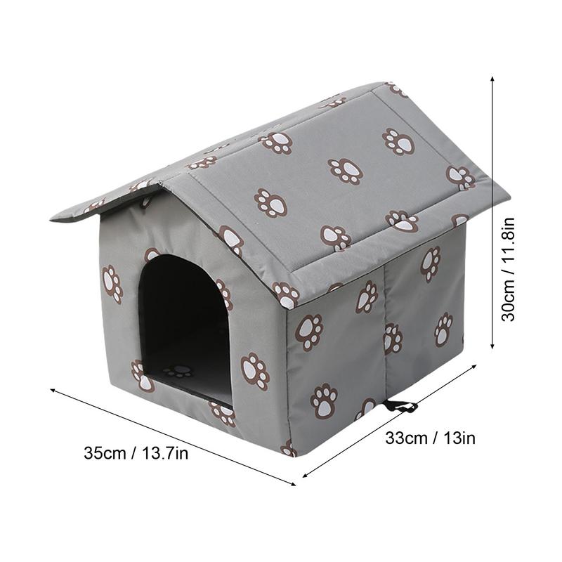Outdoor Waterproof Cat House Insulated Feral Cat House Shelter For Winter Insulated Outside Feral Cat House Shelter With Door