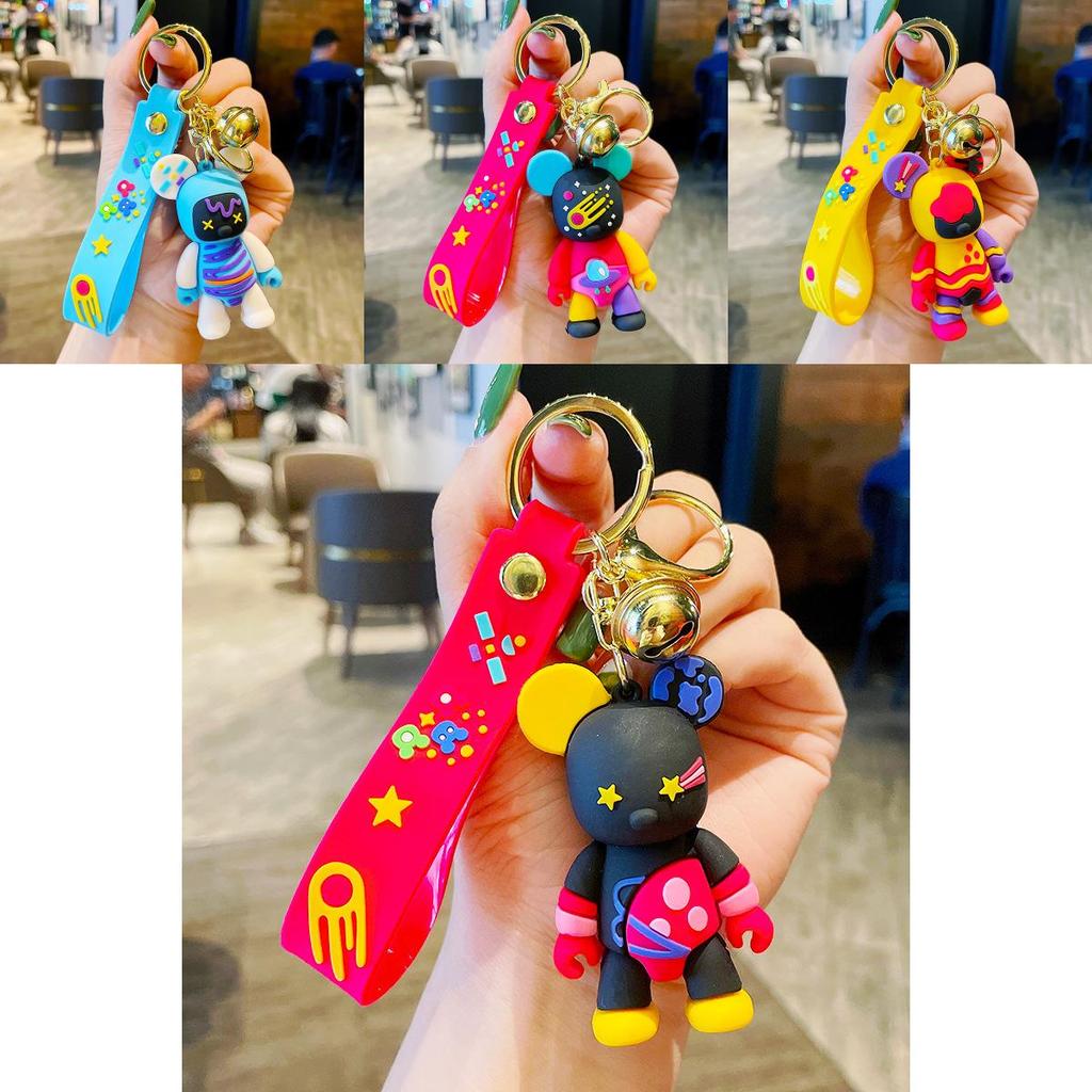 Adorable Creative Colorful Graffiti Bear Keychain Perfect For Couples And Gifts