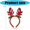 Mistletoe Fashionable Antler Head Hoop Eye-catching Hair Ornament Hair Styling Tool for Children Adults Photo Props