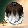 Men's Long Sleeve Quick Dry Golf Shirt with Breathable Mesh for Casual Outdoor Sports