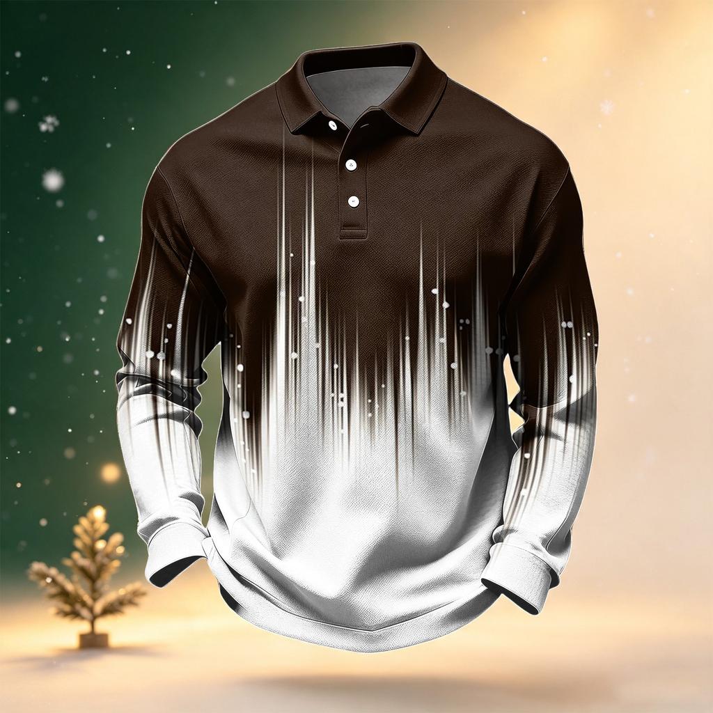 Men's Long Sleeve Quick Dry Golf Shirt with Breathable Mesh for Casual Outdoor Sports