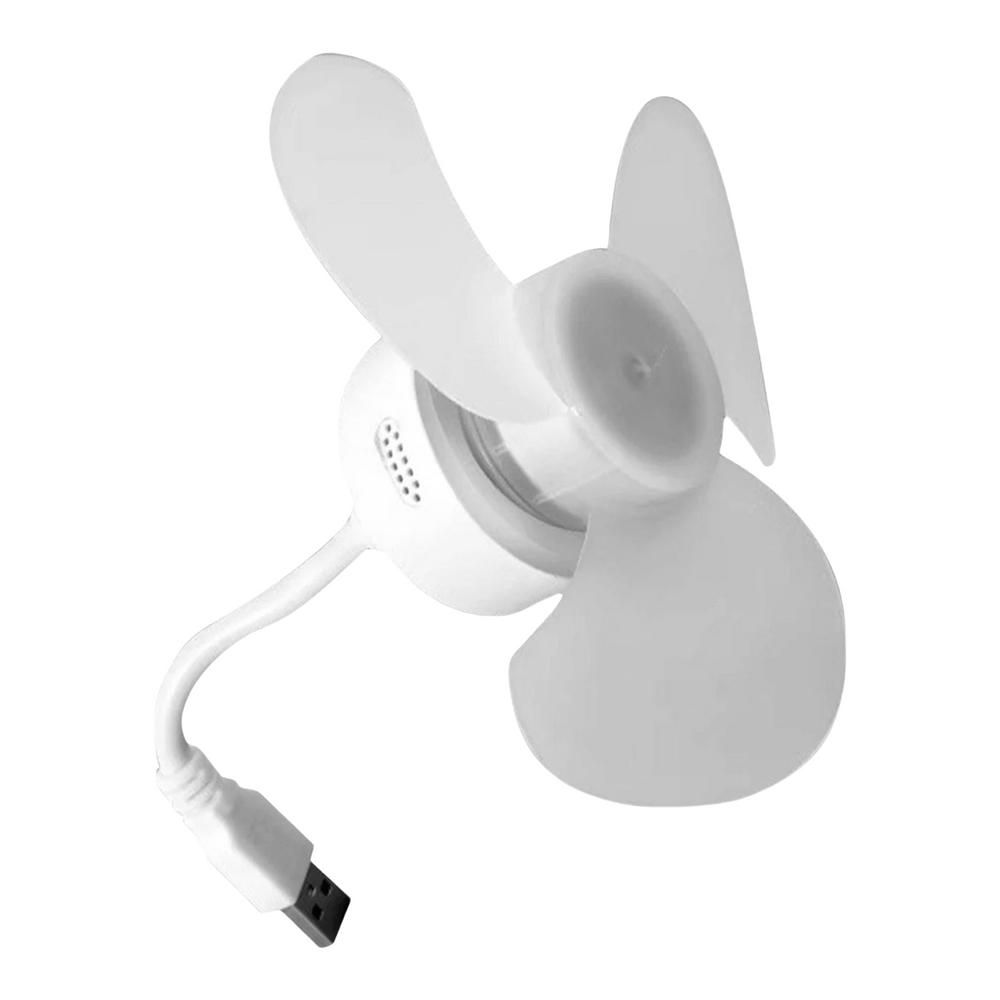 

Portable Fan USB Tabletop Cooling Airflow 5V Powerful Silent Personal Fan With Portable Airflow For Camping Bedroom Traveling белый