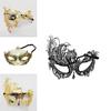 Exquisite Metallic Mask For Dance Parties And Festive Role-playing Halloween Eyemask
