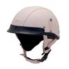 Vintage-Style Leather Half Helmet Adults Motorcycle Scooter Riding DOT Certified All Season Universal Fit