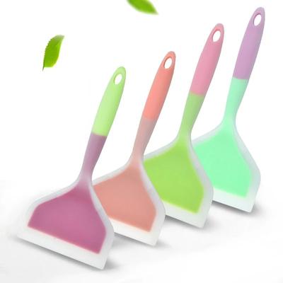 Silikon Küchengeschirr Kochutensilien Spatel Rindfleisch Fleisch Ei Küchenschaber Breite Pizza Kochutensilien Schaufel Antihaft-Spatel
