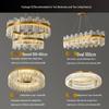 Nordic Luxury Italian Minimalist Crystal Chandelier for Living and Dining Room