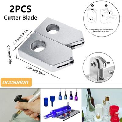 2 pezzi/set di lame per macchina da taglio per bottiglie di vetro, utensili di ricambio