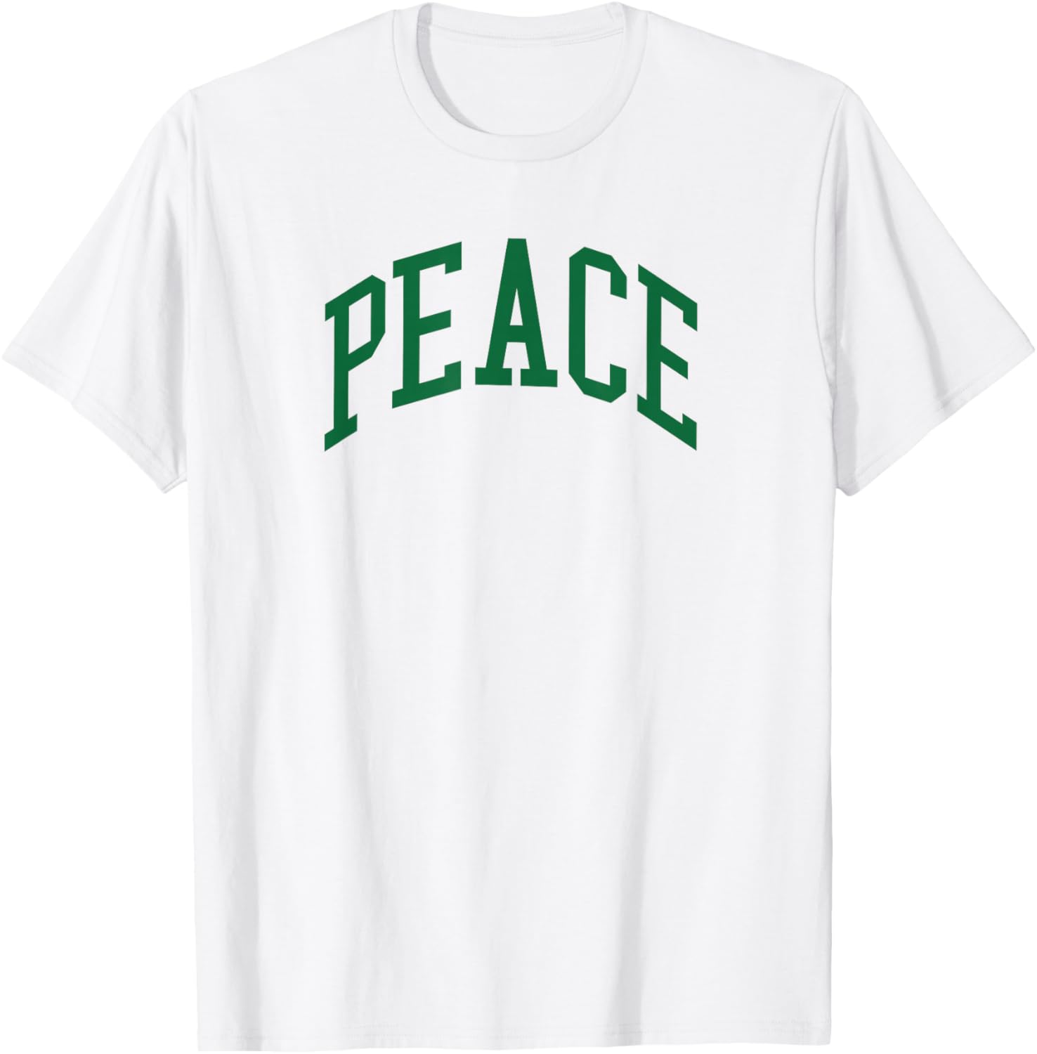 

cole de la vie Peace University Varsity T-Shirt - White - Small - Unisex-Adults - Short Sleeve - Crew Neck - Classic Fit - Cotton 100% 5XL різнокольоровий