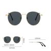 Non-polarized Retro Round Metal Frame Sunglasses Eyewear for Men and Women Metal Frame Sun Glasses