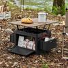 Portable folding outdoor camping table Thickened multi-functional integrated storage box Mobile table Camper table Dual-purpose
