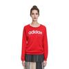Adidas Neo Letter Logo Printed Crew Neck Pullover Long Sleeve American Sweatshirt Women sweatshirt Red DZ7678