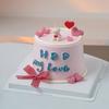 5pcs Cartoon Hug Bear Candle Set Cute Mini Bear and I Love You Funny Birthday Anniversary Candles Party Supplies Cake Decoration