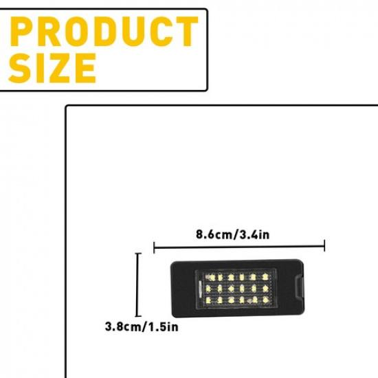 LED Plate License Light White For Cadillac Escalade Escalade ATS ESV 2015-