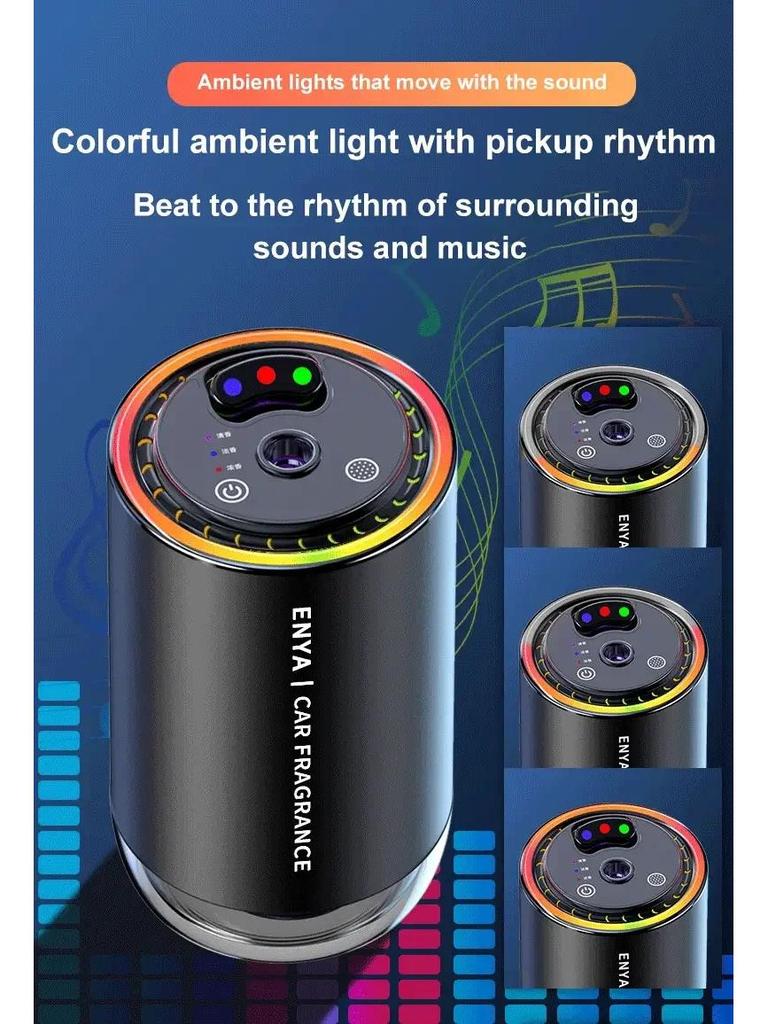Three-Color Starry Sky Car Perfume & Sound-Activated Ambient Light
